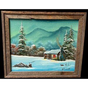 Iva Prince American 20th C Original Oil on Canvas Board "A Time for Love" 19x23